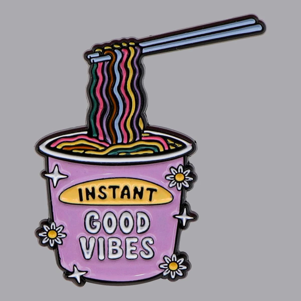 Funny Cartoon Instant Noodle Enamel Pin Brooch Pines Lapel Pins Badge on Backpack Clothing Accessories Fashion Jewelry Gifts