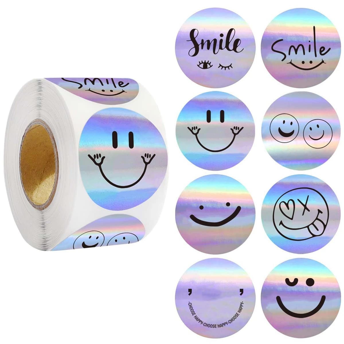 100-500pcs Rainbow Laser Thank you for supporting my small business Stickers Gift Envelope Sealing Shipping Mail Labels 1inch - LIVE | DealPlug Jamaica